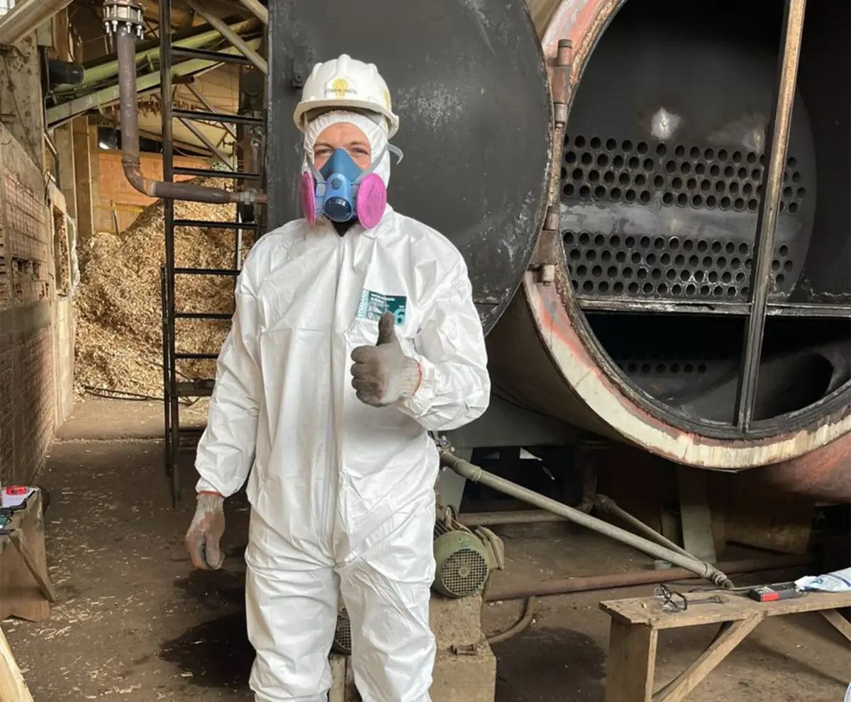 Atividade técnica em caldeira