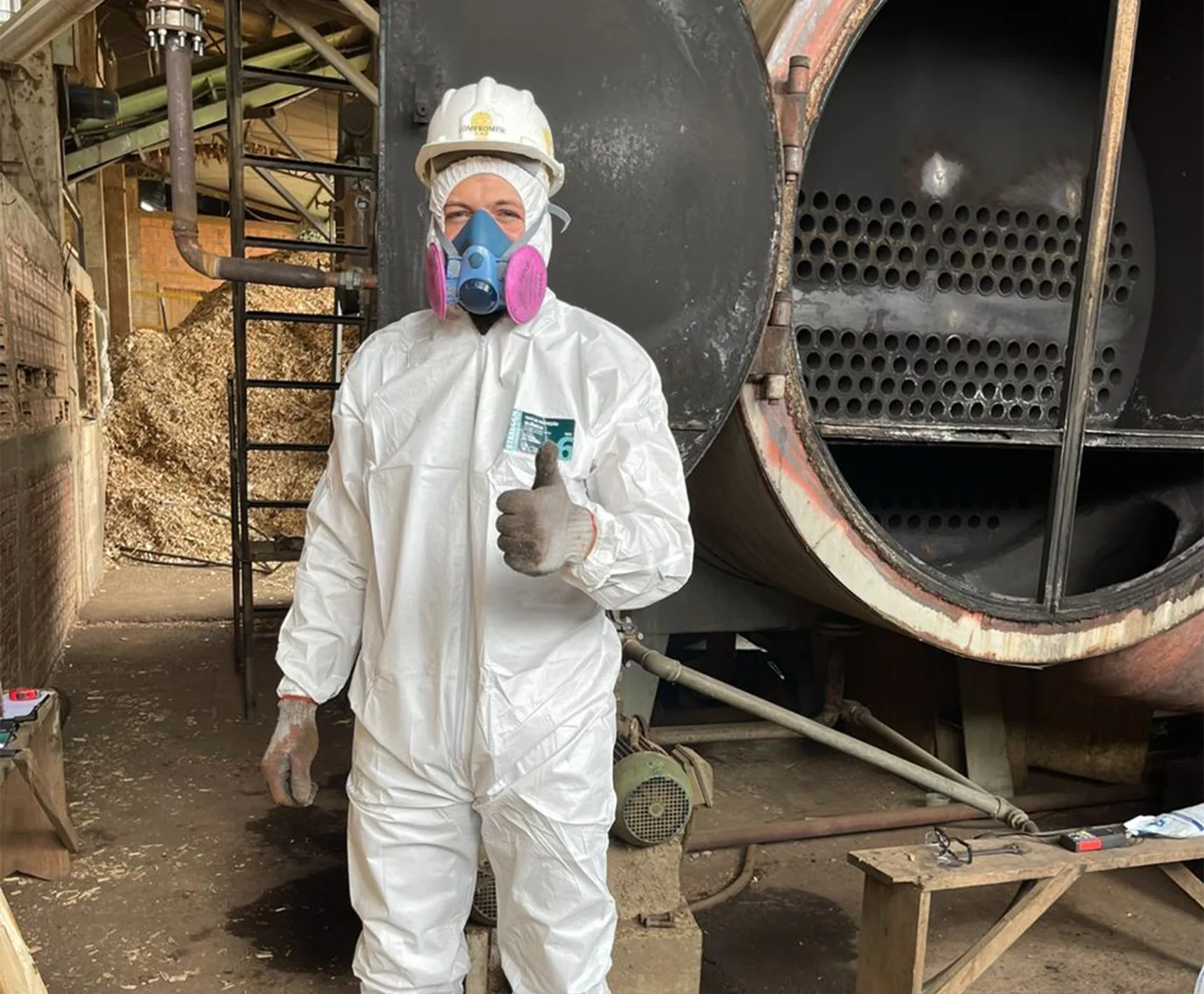 Atividade técnica em caldeira